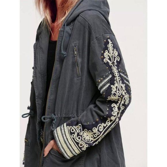 COPY - Free People Golden Quills Military Parka - Picture 2 of 6